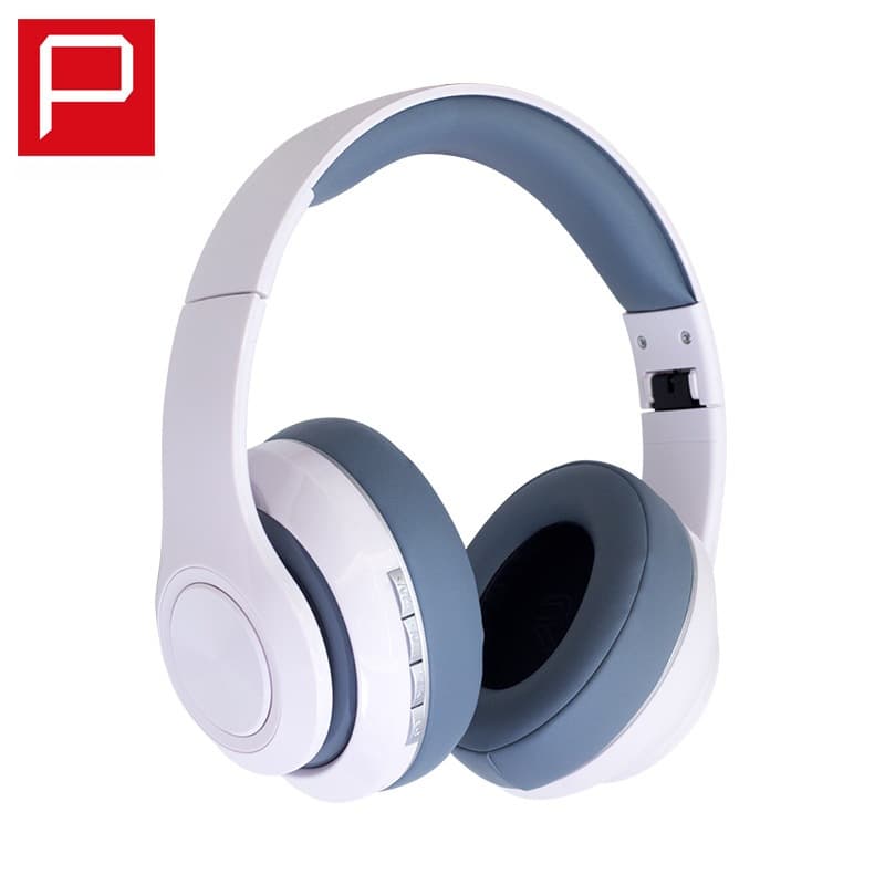 Fone de Ouvido Over-Ear Sem Fio com Rádio FM e Slot para Cartão TF