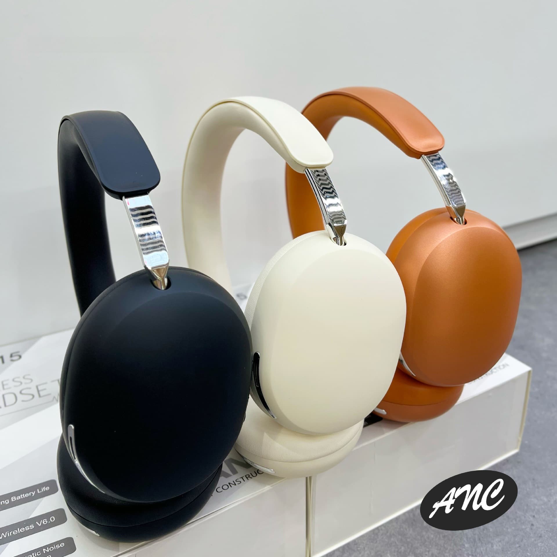 Fone de Ouvido Sem Fio Over-Ear com ANC e Carregamento Type-C