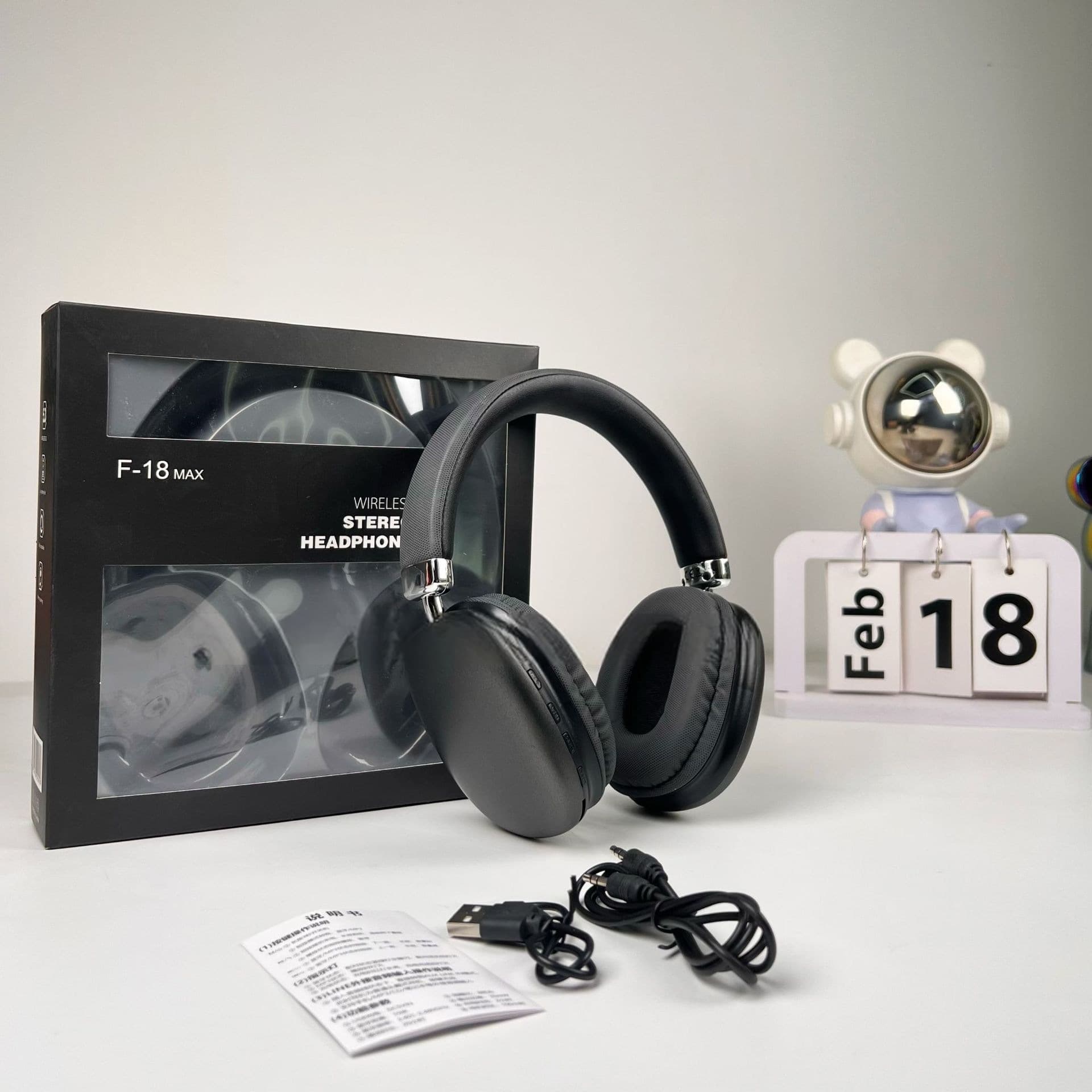 Fones de Ouvido Over-Ear Sem Fio com Bluetooth 5.4 e Longa Duração da Bateria